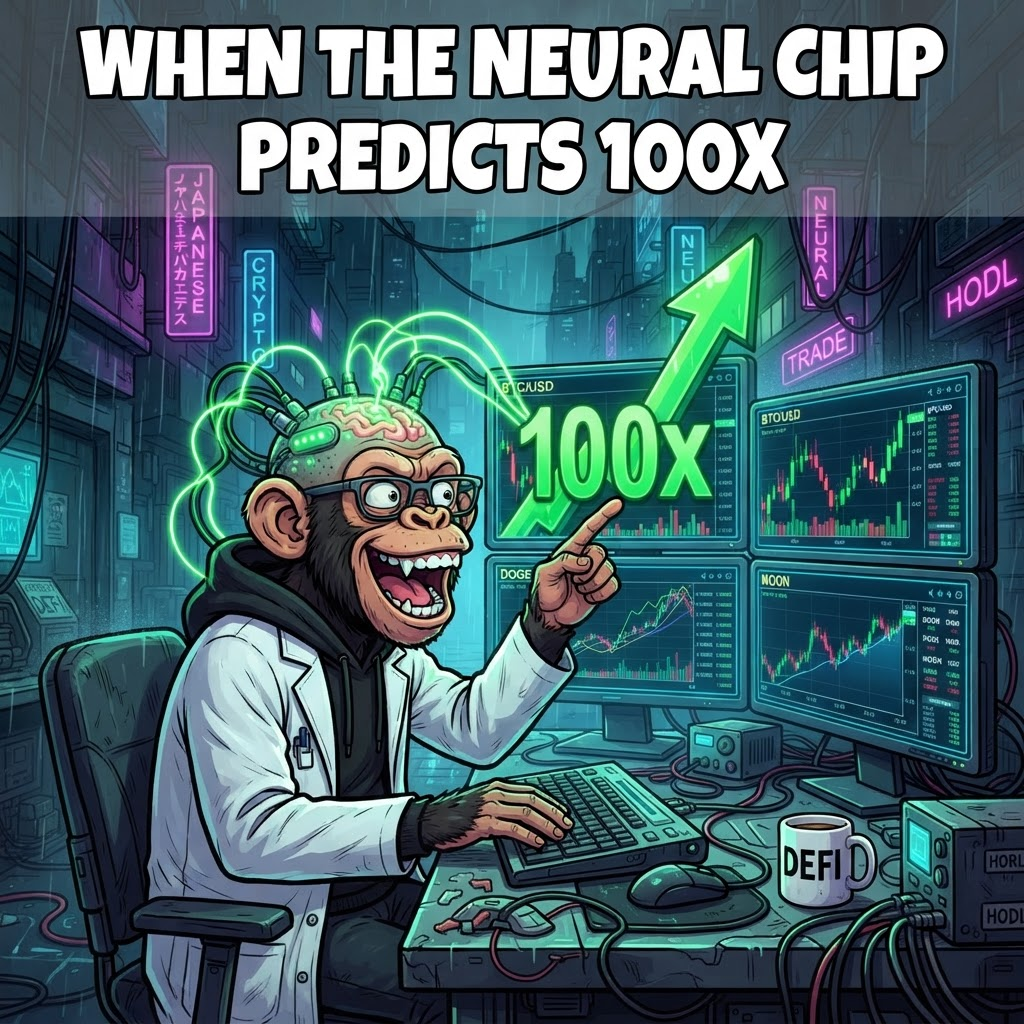 When the neural chip predicts 100x meme