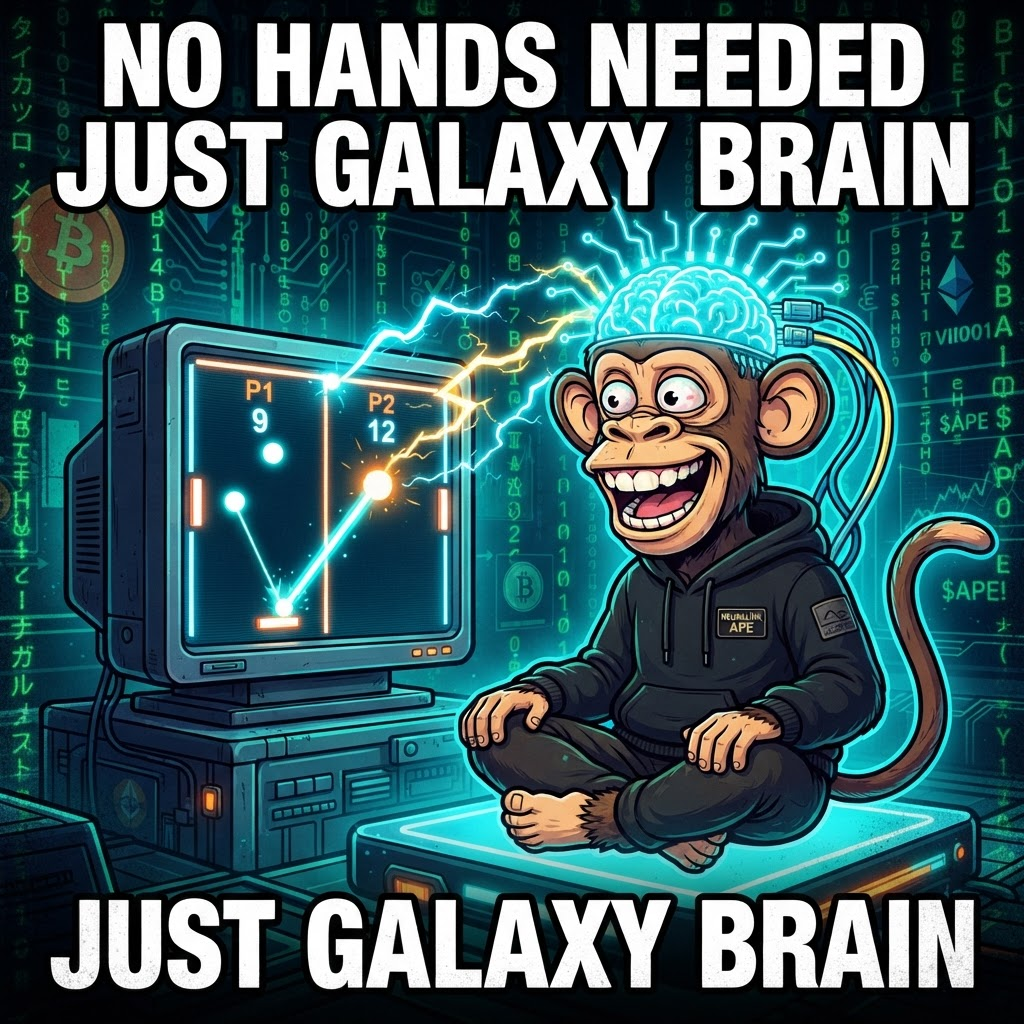 No hands needed just galaxy brain meme